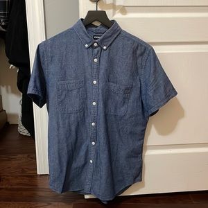 Men’s Button Down Shirt - Short Sleeve (Size: M) (EXPRESS Brand)